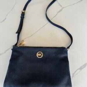 Navy Leather Purse
